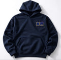 Navy hettegenser med Olsen & Johan brodert logo
